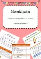 Vorschau - Arbeitsblätter - Getreide und Getreideprodukte - Ernährungschecker 7 - Deckblatt