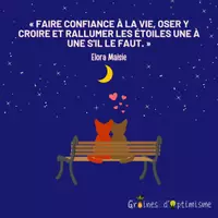 Aperçu - Affichage - Citation - Oser y croire et rallumer les étoiles une à une - Page de couverture