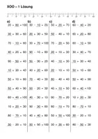 Vorschau - Arbeitsblätter - Einfache Rechen-Übungsblätter - Platzhalteraufgaben im ZR von 0 bis 100 (+ und - nur die leichte von 3 Differenzierungsstufen) - Seite 3