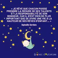 Aperçu - Affichage - Citation illustrée - Rêves d'enfants - Page de couverture