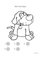 Vorschau - Arbeitsblätter - Höre und male - Hund - Anybook - Seite 3