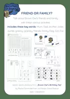 Vorschau - Arbeitsblätter - Brown Owl's Birthday Tea - FRIENDS and FAMILY BUNDLE - Deckblatt