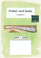 Vorschau - Poster - Früher und heute: Zeitleiste - Deckblatt