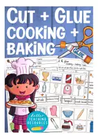Aperçu - Feuilles d'exercices - cooking and baking / food Cut & Glue worksheets English / Anglais - Page de couverture