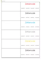Vorschau - Merkblätter - Code-Heftchen für Escape Rooms - 4stelliger Code - Seite 2