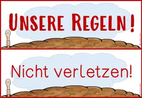 Vorschau - Präsentationen/Tafelbilder - Regenwurm Regeln - Deckblatt