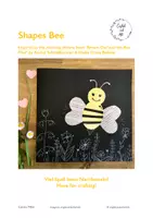 Vorschau - Arbeitsblätter - (Shapes) Bee - Bastelvorlage für den Sommer - Deckblatt