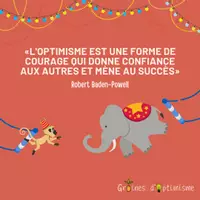 Aperçu - Affichage - Citation illustrée - L’optimisme est une forme de courage - Page de couverture