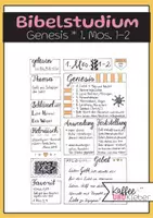 Vorschau - Arbeitsblätter - Bibel - Bibelstudium: Genesis Mos. 1, 2 - Schöpfung - Deckblatt