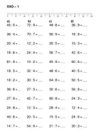 Vorschau - Arbeitsblätter - Einfache Rechen-Übungsblätter - Divisionsaufgaben im ZR von 0 bis 100 (nur die mittlere von 3 Differenzierungsstufen) - Seite 2
