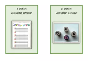 Vorschau - Stationenlernen - Lernwörter-Arbeit/-Stationen - Seite 2