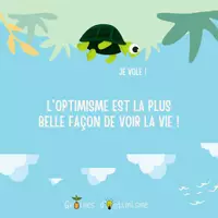Aperçu - Affichage - Mantra - L’optimisme est la plus belle façon de voir - Page de couverture