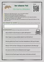 Vorschau - Arbeitsblätter - Die Pest im Mittelalter - Der schwarze Tod, Dokumentation, QR-Code - Seite 1