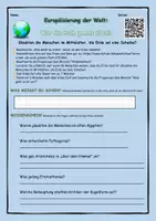 Vorschau - Arbeitsblätter - War die Erde eine Scheibe? Weltbild, Kolumbus, Mittelalter, Dokumentation, QR-Code - Seite 3