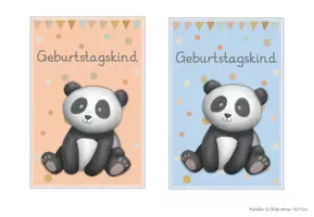 Vorschau - Bildkarten - Pandaklasse Geburtstagsschilder - Seite 2