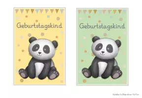 Vorschau - Bildkarten - Pandaklasse Geburtstagsschilder - Seite 3