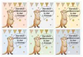 Vorschau - Bildkarten - Erdmännchenklasse Willkommenskärtchen - Seite 2
