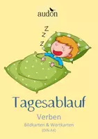 Vorschau - Fördermaterial/Inklusion - DaZ Wortschatz Tagesablauf - Bildkarten & Wortkarten - Bild- Wortkarten - Tafelmaterial - Zuordnungskarten - Deckblatt