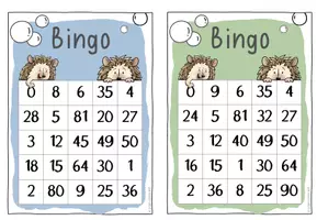 Vorschau - Spiele - Einmaleins-Bingo | Lernspiel Multiplikation - Seite 3
