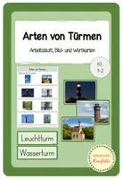 Vorschau - Arbeitsblätter - Türme - Arten (Turmarten benennen) - Deckblatt