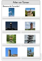 Vorschau - Arbeitsblätter - Türme - Arten (Turmarten benennen) - Seite 3