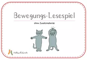 Vorschau - Spiele - Bewegungslesespiel ohne Zusatzmaterial - Seite 1