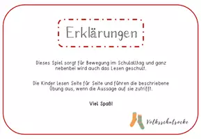 Vorschau - Spiele - Bewegungslesespiel ohne Zusatzmaterial - Seite 2