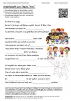 Vorschau - Arbeitsblätter - Arbeitsblatt "Kind" + Onlineübung & MP3 + - Deckblatt