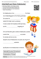 Vorschau - Arbeitsblätter - Arbeitsblatt "Kinderlexikon" + Onlineübung & MP3 + - Deckblatt