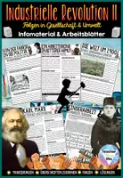 Vorschau - Unterrichtsreihen - Industrialisierung II & soziale Frage - Infomaterial & Arbeitsblätter | Kinderarbeit, Karl Marx, Freizeit, Arbeits- und Wohnverhältnisse - Deckblatt