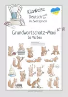 Vorschau - Fördermaterial/Inklusion - Grundwortschatz-Maxi Nummer 10. Für DAZ / DaF / Ukraine - Deckblatt
