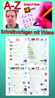 Vorschau - Arbeitsblätter - Alphabetisierung und Deutsch A1 - 35 Schreibvorlagen mit Bildern und Videos - auch geeignet für LernerInnen aus der Ukraine - Deckblatt