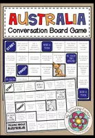 Vista previa - Hojas de trabajo - AUSTRALIA - Conversation Board Game - Portada