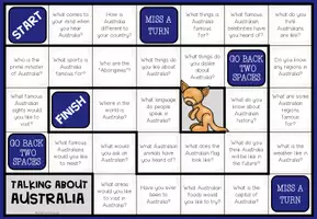 Vista previa - Hojas de trabajo - AUSTRALIA - Conversation Board Game - página 1