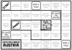 Vista previa - Hojas de trabajo - AUSTRIA - Conversation Board Game - página 2