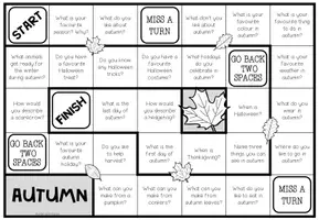 Vista previa - Hojas de trabajo - AUTUMN - Conversation Board Game - página 2