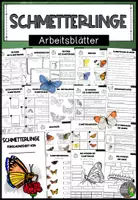 Vorschau - Unterrichtsreihen - Der Schmetterling - Forschungsheft (Arbeitsblätter + Lösungsblätter) - Deckblatt