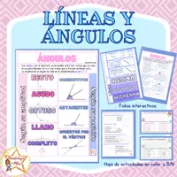 Vista previa - Hojas de trabajo - LÍNEAS Y ÁNGULOS - Portada