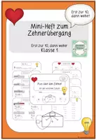 Vorschau - Arbeitsblätter - Zehnerübergang - Mini-Heft (Erst bis zur 10) #silvesterknaller23 - Deckblatt