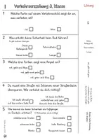 Vorschau - Stationenlernen - Verkehrserziehung in der 3. Klasse, 5 Fragebögen mit Lösungen - Seite 1