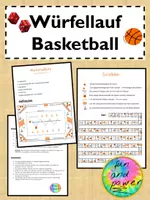 Vorschau - Arbeitsblätter - Materialpaket-Würfellauf (Basketball-Ausdauer-Fußball) - Seite 1