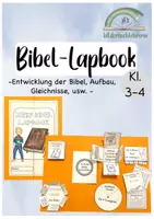 Vorschau - Arbeitsblätter - Lapbook- Die Bibel (Aufbau, Entwicklung, Evangelien,...) - Seite 1