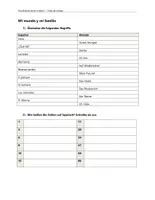 Vorschau - Arbeitsblätter - Vocabulario - Mi mundo y mi familia - Deckblatt