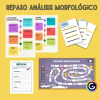 Vista previa - Juegos / Gamificación - ANÁLISIS MORFOLÓGICO. Lengua Castellana. GRAMÁTICA: verbos, sustantivos... - Portada