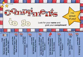 Vorschau - Spiele - compliments to go (Englisch-Edition, warme Worte, Dusche, Komplimente) - Deckblatt