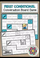 Vista previa - Hojas de trabajo - FIRST CONDITIONAL - Conversation Board Game - Portada