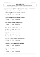 Vorschau - Arbeitsblätter - Lernerfolgskontrolle - Geraden im Raum, Stützvektor, Richtungsvektor - Seite 1