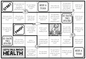 Vista previa - Hojas de trabajo - HEALTH - Conversation Board Game - página 2