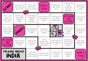 Vista previa - Hojas de trabajo - INDIA - Conversation Board Game - página 1