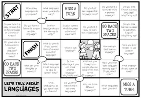 Vista previa - Hojas de trabajo - LANGUAGES - Conversation Board Game - página 2